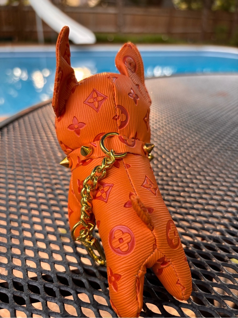 Bag Charm/KeyChain adorable Frenchie with spiked collars! 🥰🥰 - Picture 4 of 6